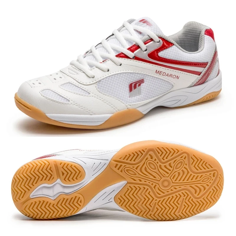 Professional Table Tennis Shoes Men Women Anti Slip Badmintons for Couples Blue Red Light Weight Badminton Sneakers