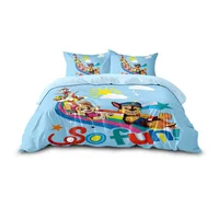 Parure de lit 3D Pat'Patrouille en promotion – Housse de couette et taies d'oreiller imprimées dessin animé pour chambre d'enfant – Cadeau idéal 5