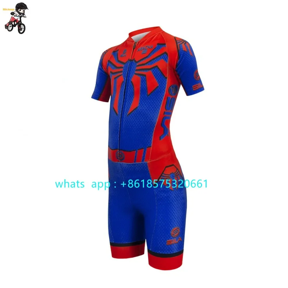 Powerslide New Child Short Sleeve Skating Suit Kids Practice Training Jumpsuit Inline Speed Skating Triathlon Suit Race Clothing 5