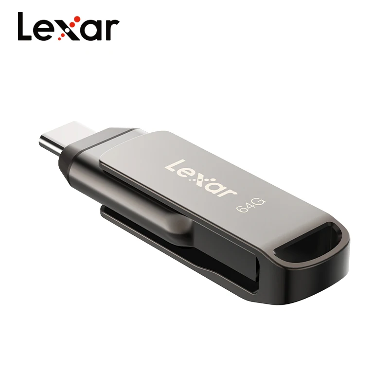 Original Lexar USB3.1 JumpDrive TYPE-C D400 Encrypted 256GB 128GB 64GB 32GB Metal 130MB/s Udisk Flash Memory Stick for Desktop USB Flash Drive