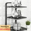 Rack Kitchen Pot Rack Storage Special Pot Rack Multi-layer Adjustable Cabinet Pantry Table Rack Stainless SteelSewer Storage 4