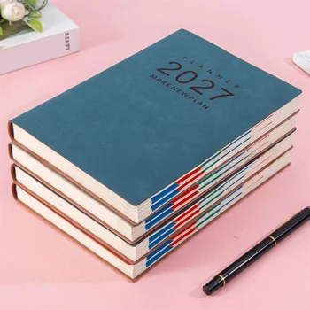 Agenda Portatile A5 2027 in Inglese, Manuale di Efficienza, Pianificatore A5, Quaderno per Scuola