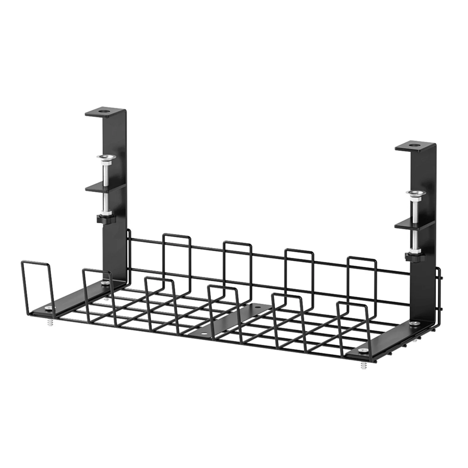 

Sturdy Office For Wire Management With Screw Durable DIY Easy Install Bedroom Space Saving Under Desk Cable Organizer Hand Use