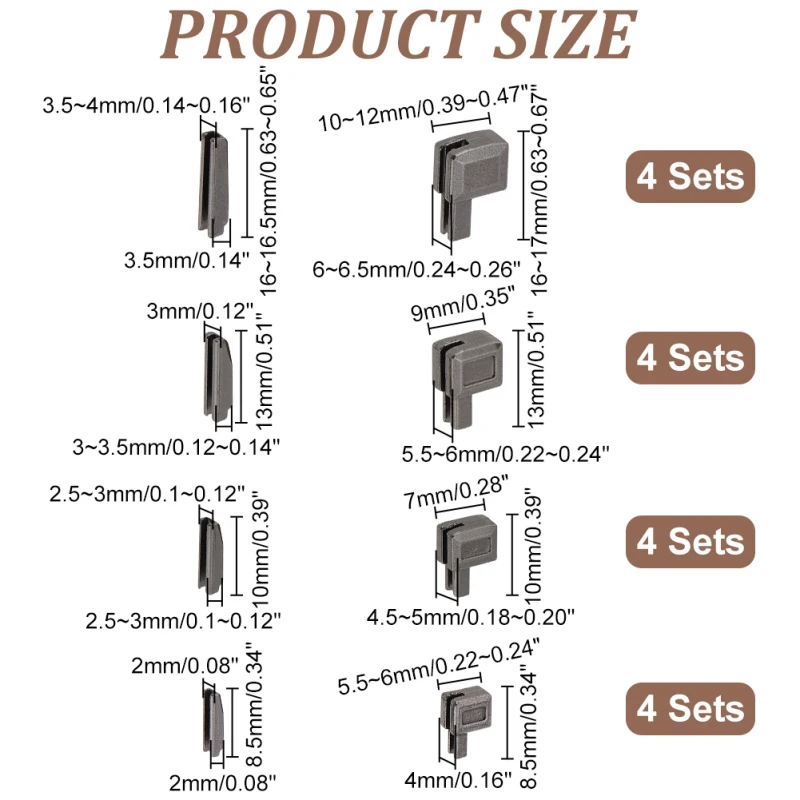 3 Nylon Rits Sliders, 30 Stuk Vervangende Metalen Rits Trekt