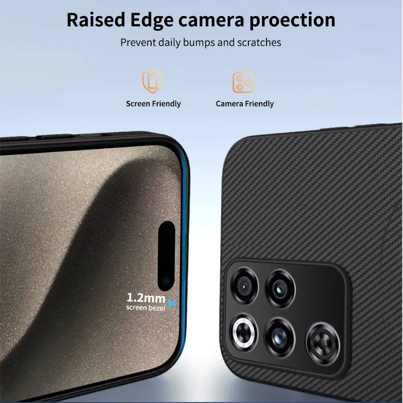 Carbon Fiber Leather Matte Magnetic Hard Back Case - Magsafe Compatible