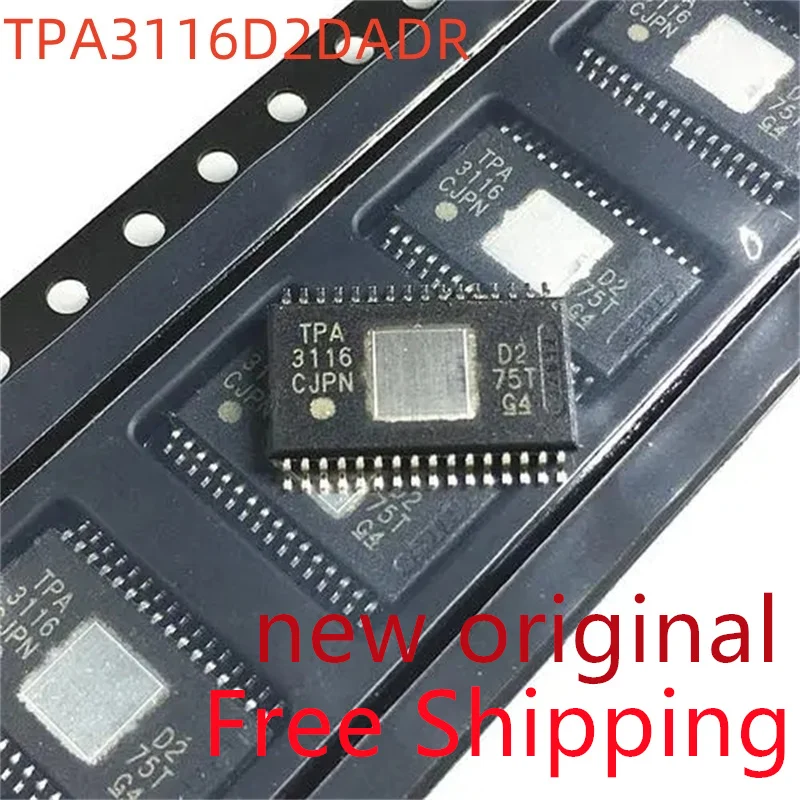 

Free Shipping 5piece New Original TPA3116 TPA3116D2DADR TPA3116D2 HTSSOP-32 Audio Amplifiers 50W Stereo Class-D Amp