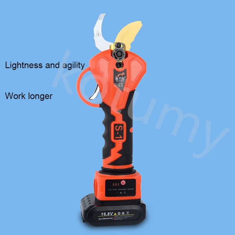 Cordless Electric Branch Scissors Brushless Pruner Shear Lithium-Ion Branches Scissor Electric Tree Branches Cutter Garden Tools 6