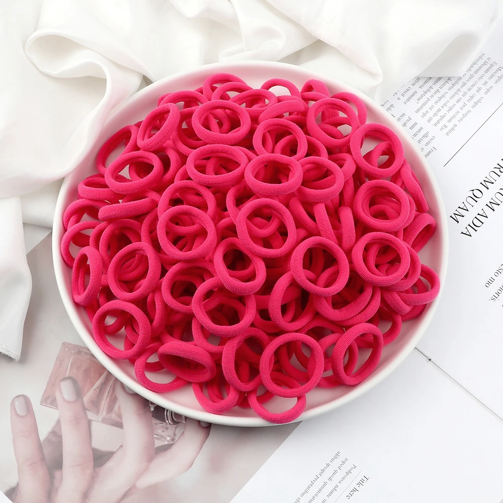 Großhandel 30/50/100 Teile/los Bunte Haarbänder Kinder Nahtlose Haargummis Elastische Gummiband Mädchen Süße Scrunchies Zubehör – Detail 16