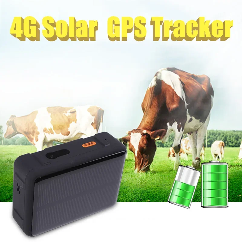 New Solar Powed 4G Smart Tracker Localizzatore Gps Impermeabile Wifi Bovini Mucca Pecora Cavallo Cammello Animali Domestici Localizzatore In Tempo Rea
