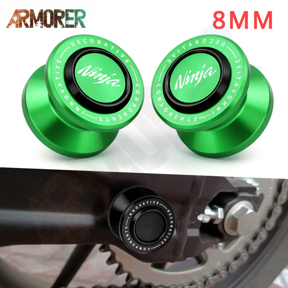 Per Kawasaki Ninja Zx6R Zx10R Ninja 400 Ninja 650 Ninja 1000 Sx M8 Bobine Swingarm Slider Stand Vite Accessori Moto