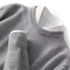 2024 Autumn/Winter New Men's Business Casual Round Neck Thin Knitted Pullover Sweater Warm and Fashionable High Quality Knitted 1