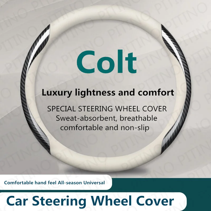 

Car Steering Wheel Cover For Mitsubishi Colt Anti Slip Wear-resistant Sweat Absorbing 37-38cm Steering Covers Auto Accessories