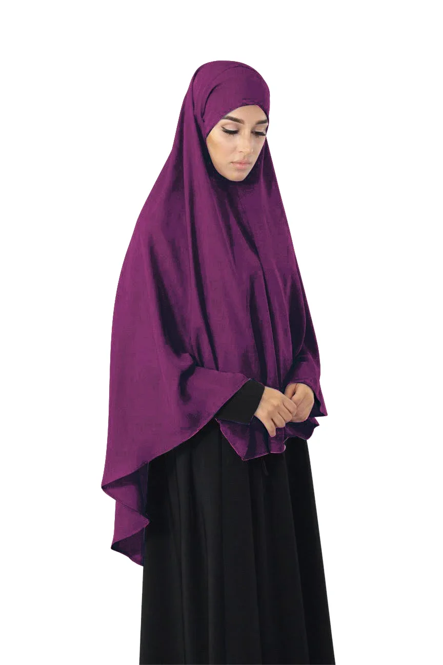 Donne Islamico Ramadan Musulmano Hijab Lungo Khimar Formale Preghiera Indumento Niqab Turchia Musulman Jurken Djellaba Namaz Burka