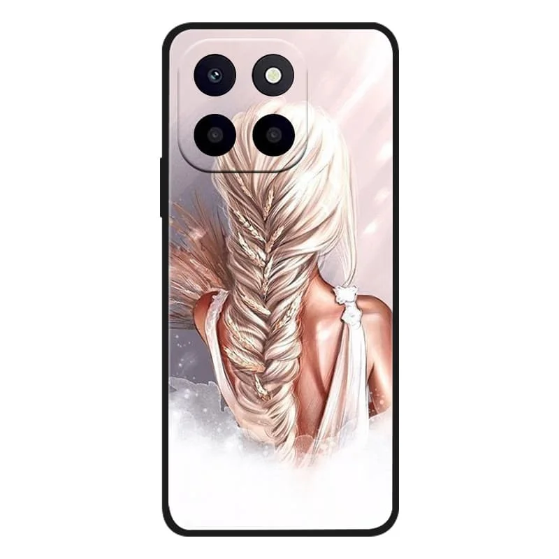 Custodia a portafoglio scozzese per Honor X6c, cover magnetica