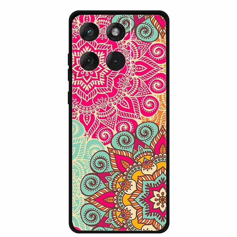 Luxury Iridescent Flower Marble Aesthetic Silicone Case - Soft Ultra-Thin Design
