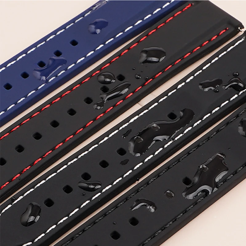 Durable Waterproof Silicone Sport Watch Band Strap - Universal Fit
