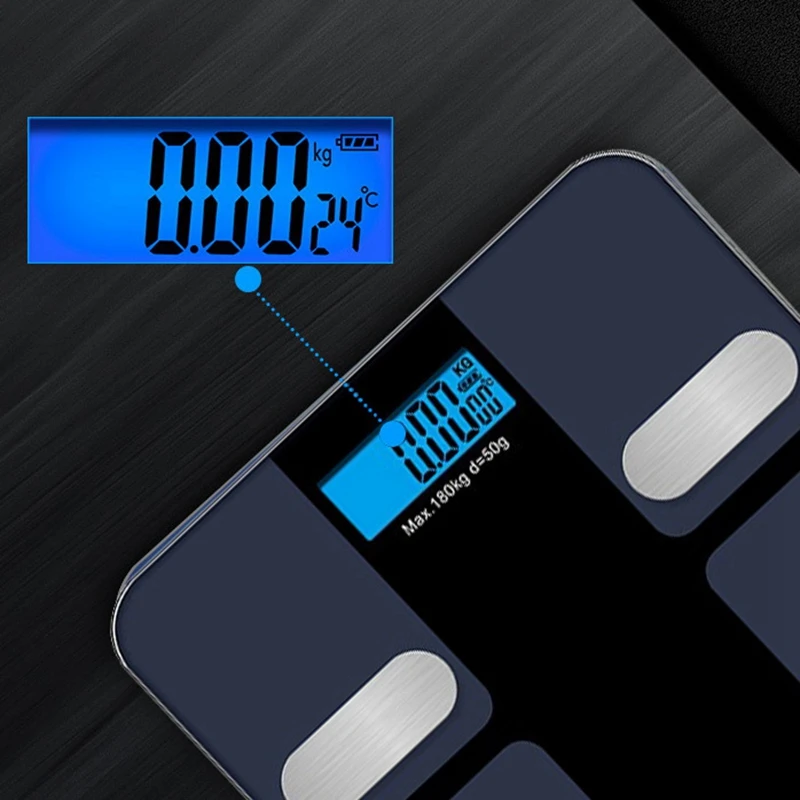 Smart Electronic Body Scale LCD Display Bath Scale Bluetooth APP For Android Or IOS Digital Body Weight Scale