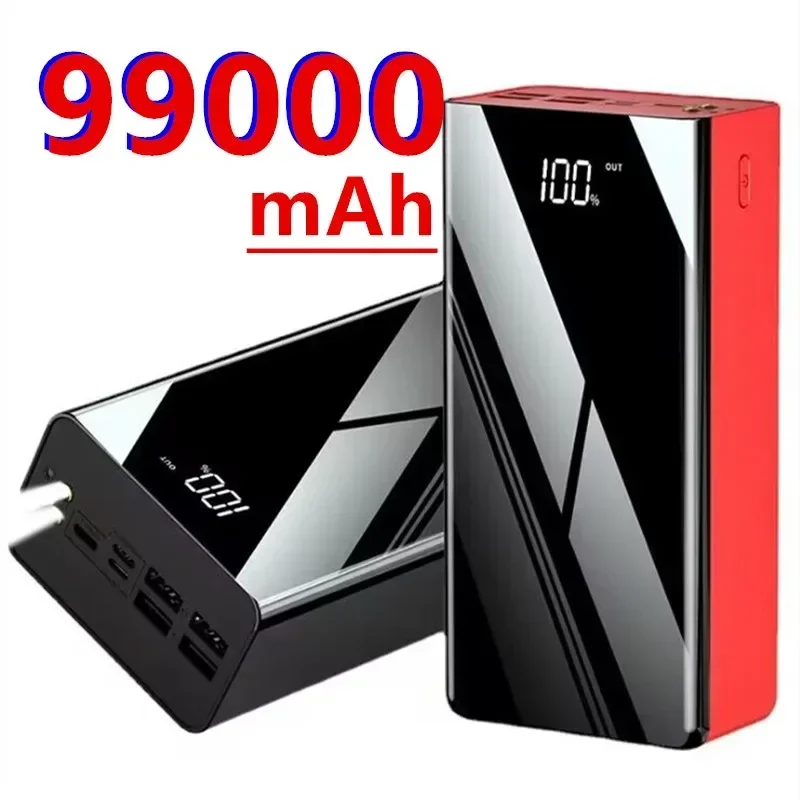 

99000mAh Mobile Power Bank with LED Digital Display 4 USB Portable Charger Powerbank External Battery for Xiaomi IPhone