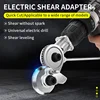 LUXIANZI Electric Drill Plate Cutter Multifunction Metal Sheet Free Cutter Tool Nibbler Saw Cutter Plate Punch Scissors Kit 2