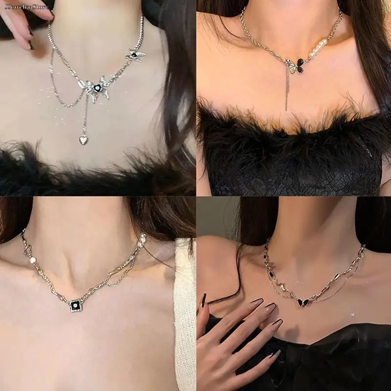 

Женское винтажное ожерелье с жемчугом и кулоном в виде бабочки