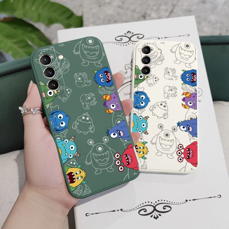 Monsters Assemble Phone Case For Samsung Galaxy S22 S21 S20 Ultra Plus FE S10 S9 S10e Note 20 ultra 10 9 Plus Cover