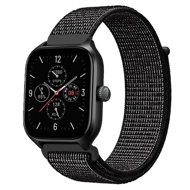 Nylon Loop Strap - 20mm/22mm Adjustable Smartwatch Band Bracelet