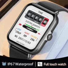 

2022 New Bluetooth Answer Call Smart Watch Men Full Touch Dial Call Fitness Tracker IP67 Waterproof Smartwatch men women +Box