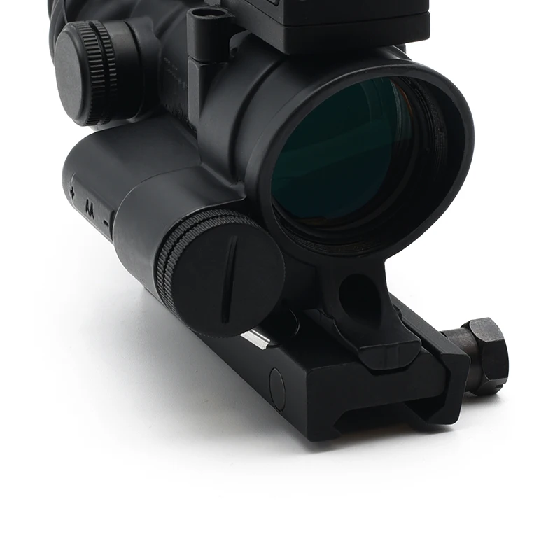 TA02 4X32mm Red LED Illuminated Riflescope with Mini Reflex Red Dot Sight For Hunting Airsoft Rifles Full Markings