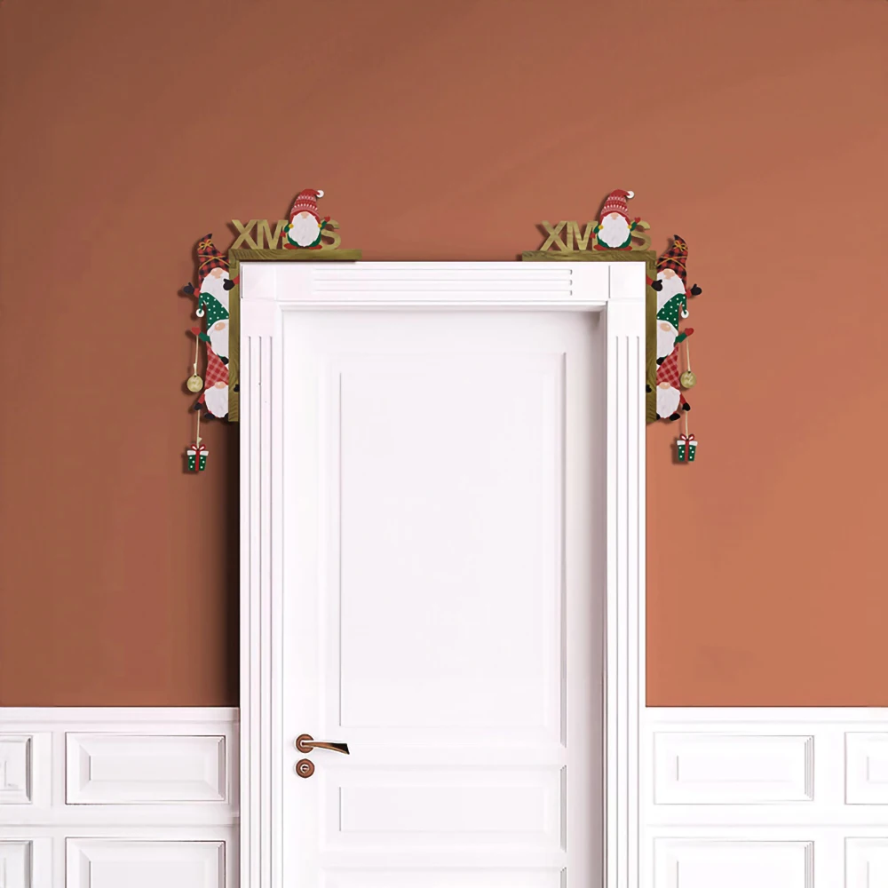 Christmas Decorations Three-dimensional Wooden Christmas Letter Door Frame Hangings Creative Door Corner Table Ornaments
