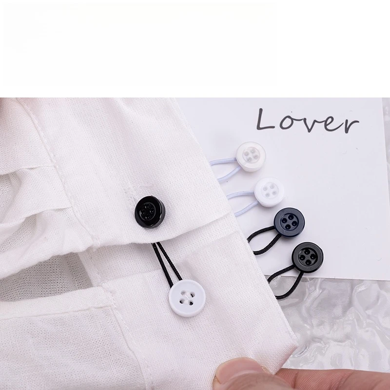 Collar Extender for Men's and Women's Shirts, Soft Elastic Neck Decompression, Button Extender for Tight Neck Shirts, Practical
