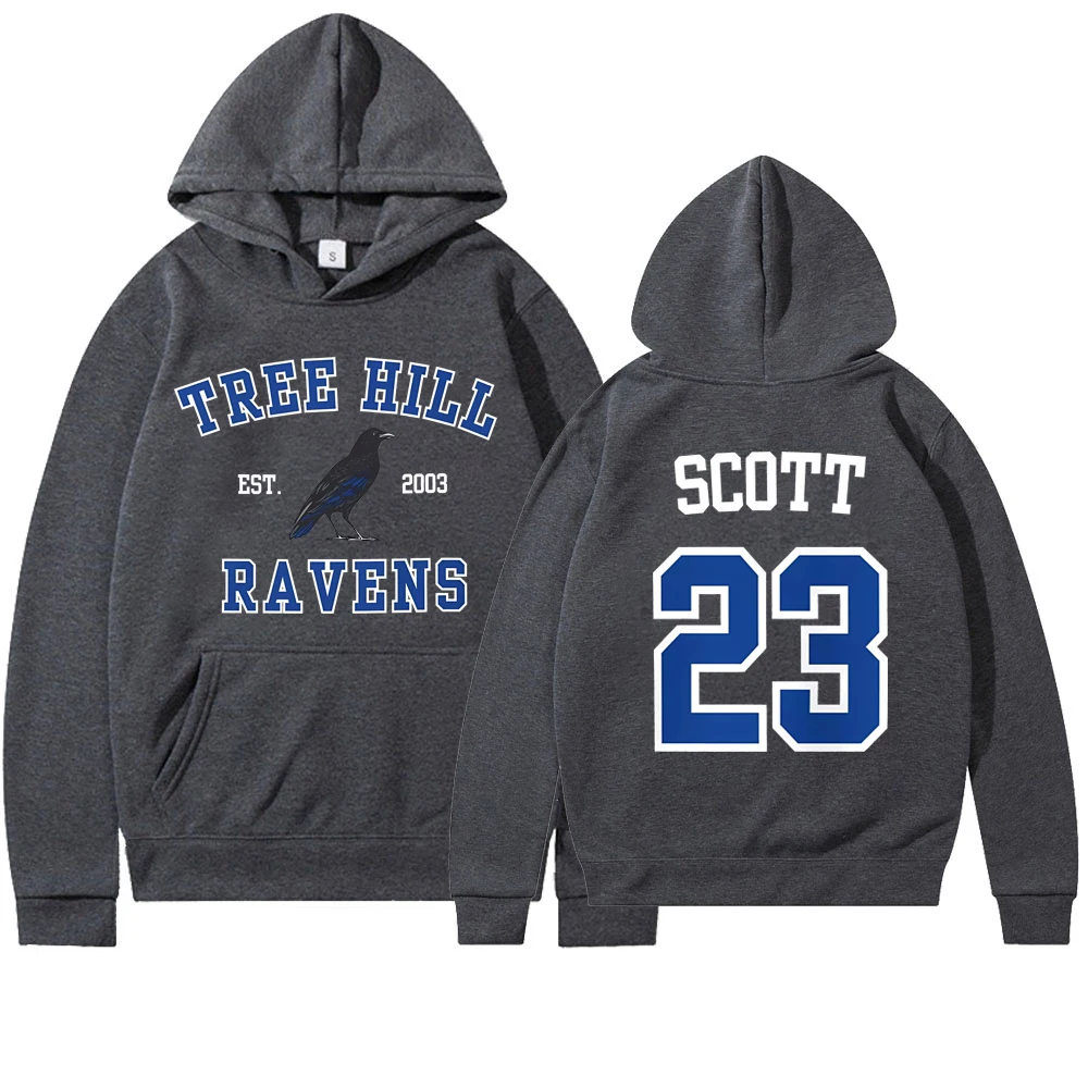 TREE HILL RAVENS Hoodie One Tree Hill Nathan Scott 23 Hooded Sweatshirt North Carolina Tv Show Trendy Hoodies Oth Fans Gifts 4