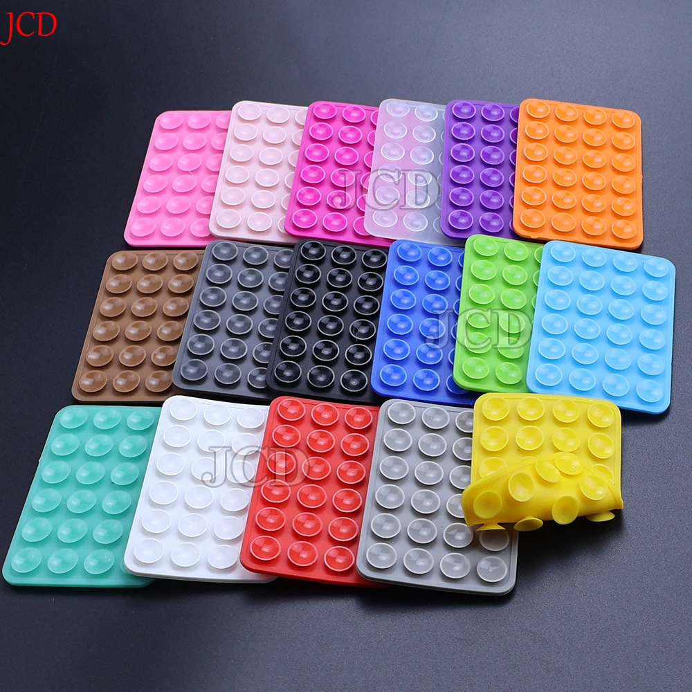 Silicone Mobile Phone Fixing Suction Cup Double Sided Fixed Pad Car Mounted Bracket Phone Case Universal Anti Slip Suction Cup silicone suction cup