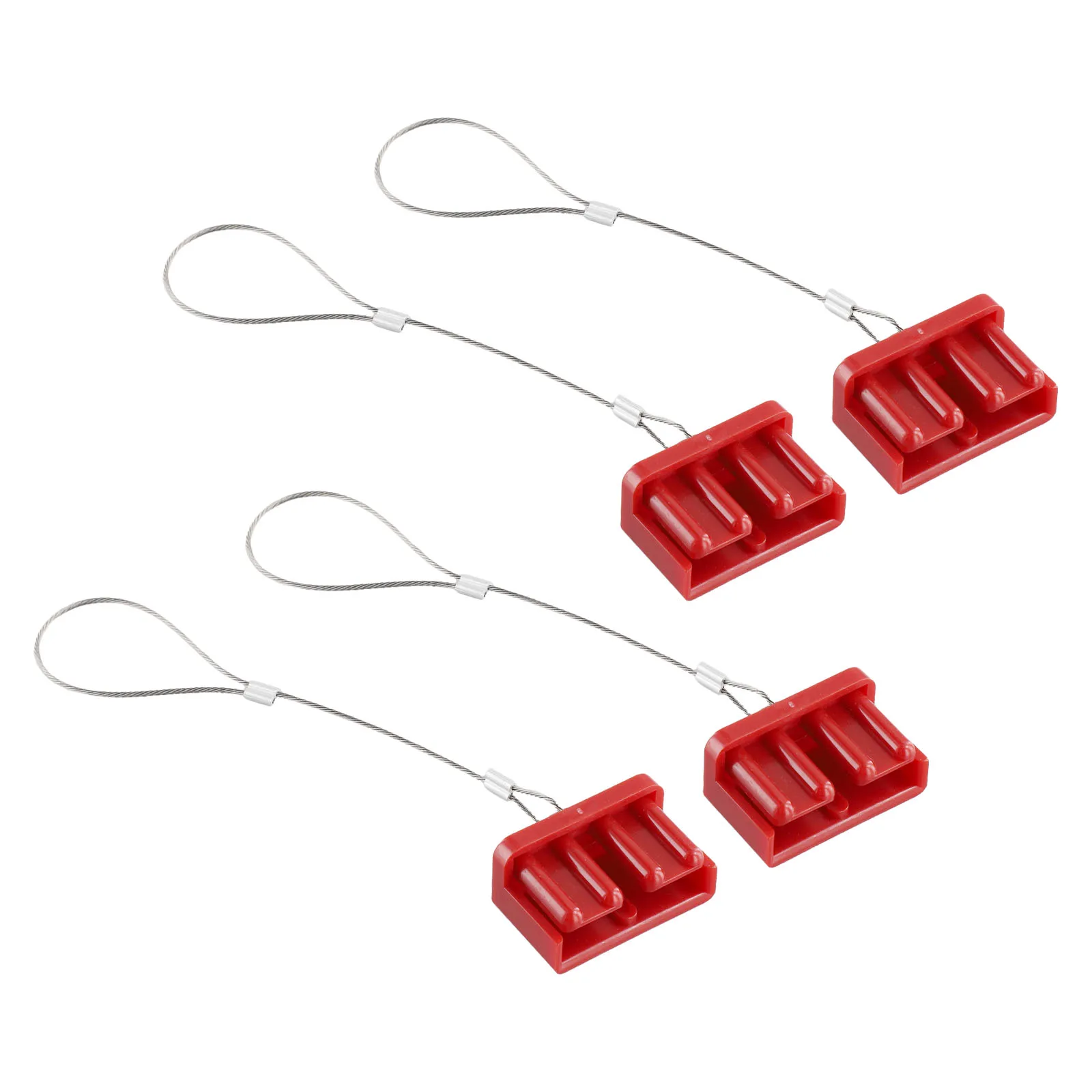4PCS Staub Kappe Kit Schwarz/Rot FÜR Anderson Stecker Abdeckung Stil Anschlüsse Batterie Caravan 50A/120A/175A rechteckige Staub Abdeckung – Detail 13