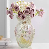 European Bohemian Mosaic Glass Vase, Colorful Hydroponic Systems, Flower Pot, Wedding Decoration, Home Decoration 2