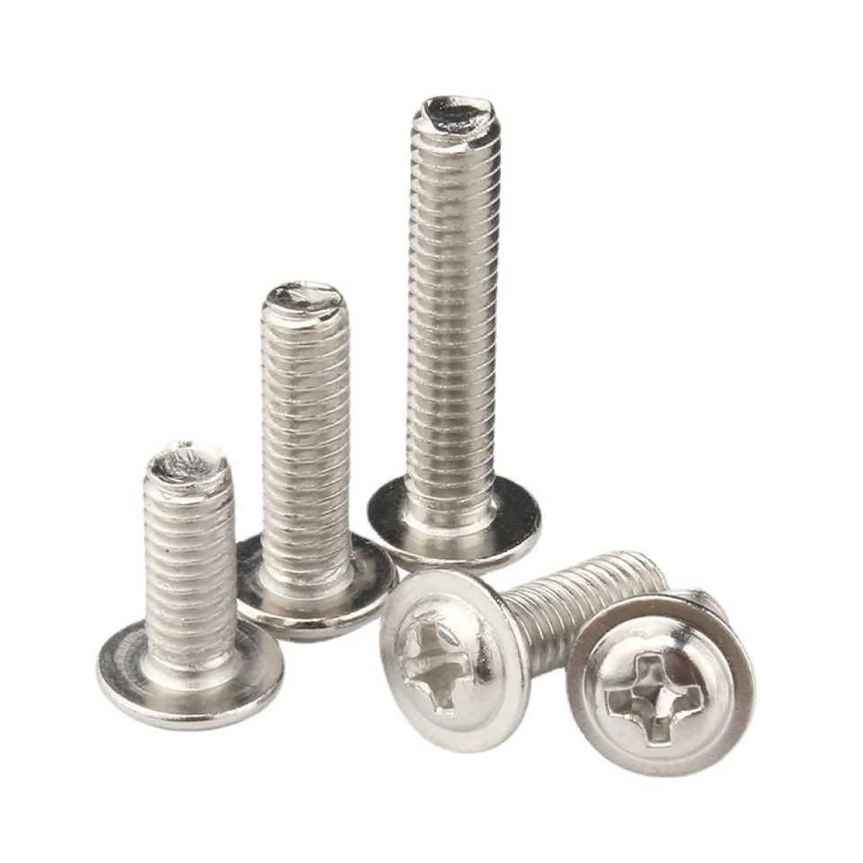 1pcs M4 Round Head Screw PWM Screws Pan Washer Stainless Steel Cross Screw M4 Round Head Cross Screw Bolt
