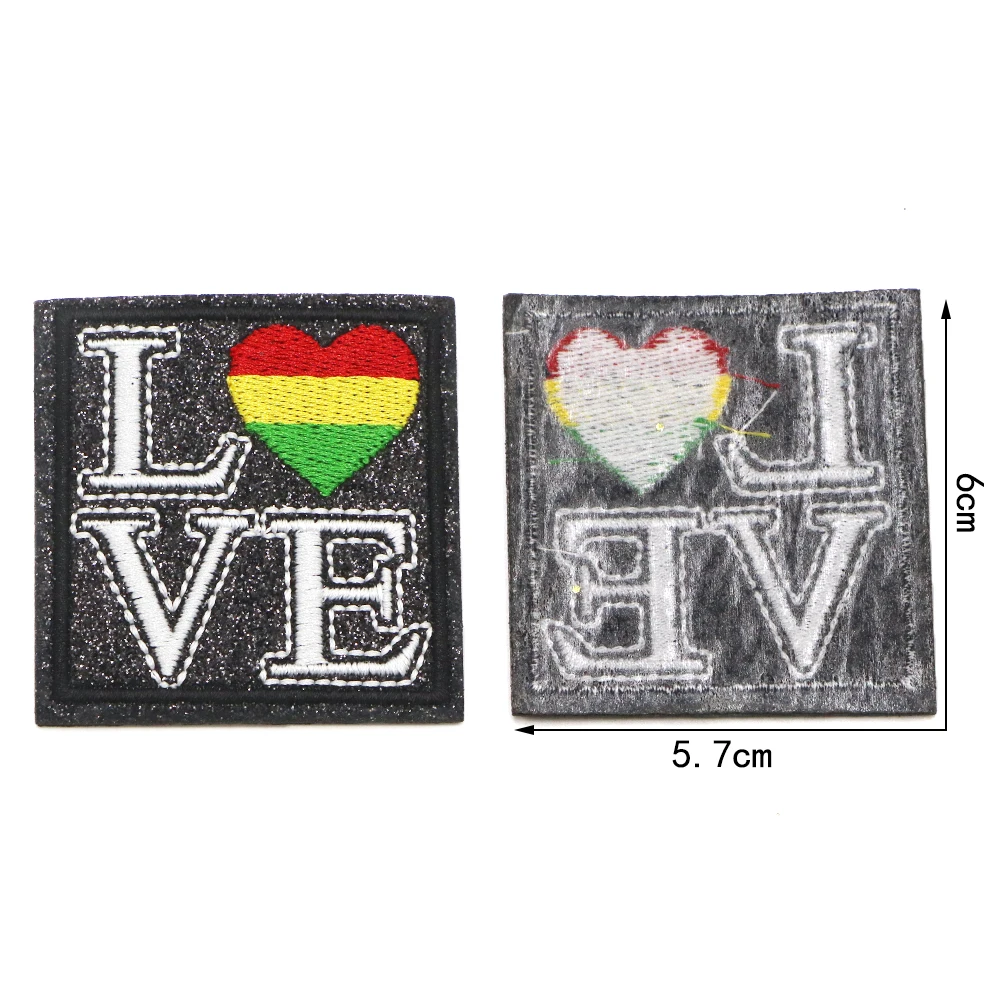 1PC Black Girl Patches zum Aufbügeln für Kleidung, Afro-Mädchen, bestickte Patches zum Aufnähen, Applikation für Kleidung, Rucksäcke – Detail 5