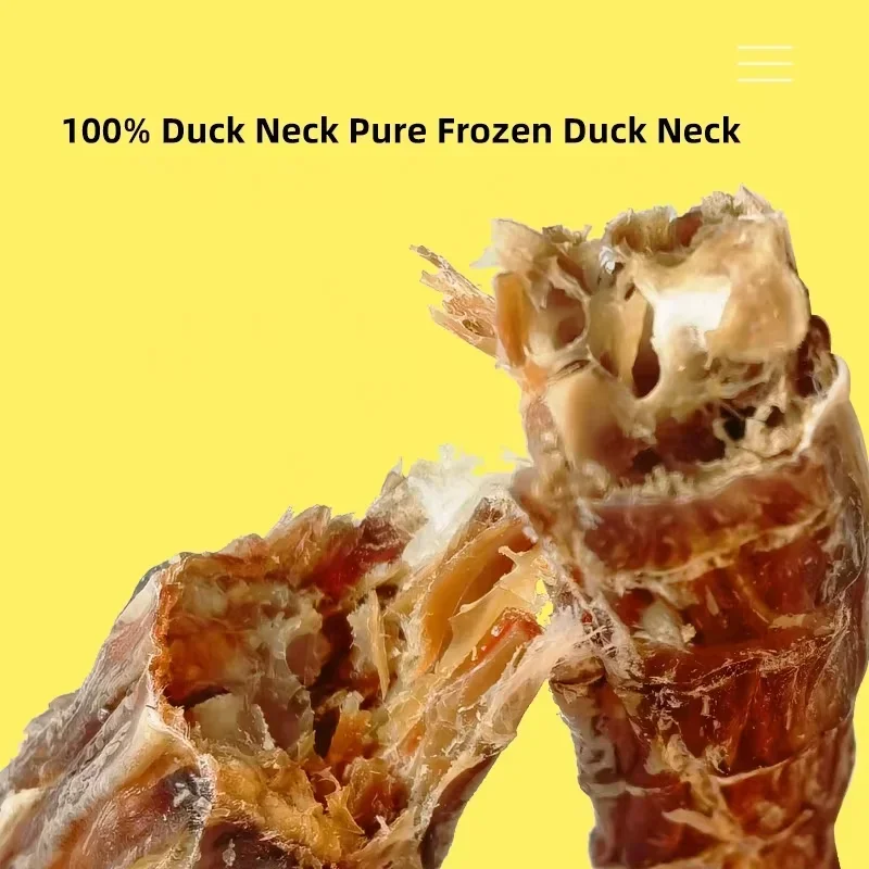Puppy Molar Stick Dog Snacks Air Dried Duck Neck Tooth Cleaning Bone Molar Bite-resistant Pet Snacks Dog Chew Training Food