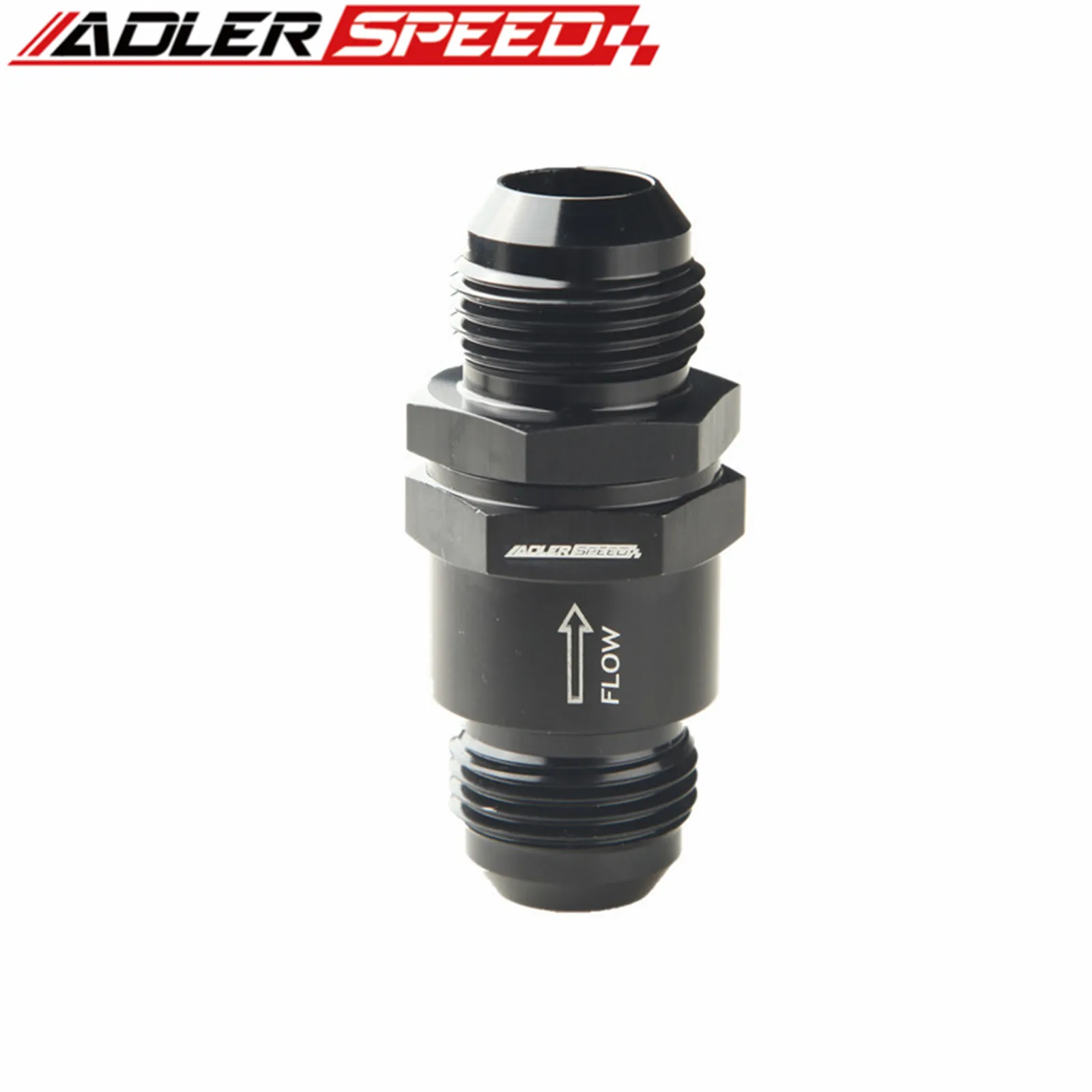 

Aluminium -12AN Non Return One Way Check Valve Fuel EFI Fitting Adapter Black