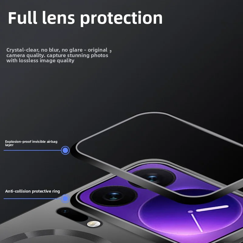 Xiaomi Mi 17 Pro Max Heat Dissipation Magnetic Wireless Charging Protective Metal Case