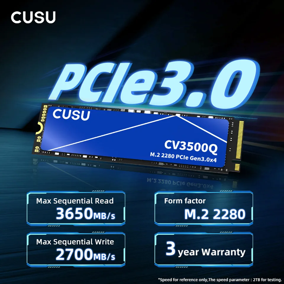 Cusu 512gb 1tb SSD NVMe SSD 2tb M2 SSD 256gb PCIe 3.0x4 M.2 2280
