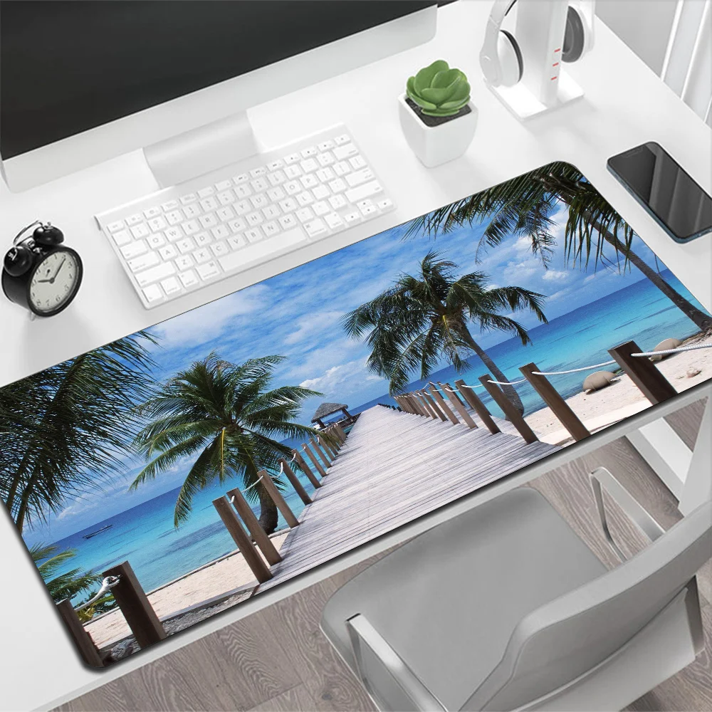 ボート マウスパッド 大型 海 デスクマット 1600x800X3MM 大型 キーボードパッド が良い 底部に滑り止めゴム底 まうす マウスパッド  大型 ゲーミング 黒 猫 アニメ ネコ マウスマット デスクマット 特大 おおきい キーボードパッド ゴム底 光学式 マウス対応 滑り止め ... デスクマット 猫, マウスパッド 1600x800x3mm, デスクマット 対応 エッジ周辺強化, 鼠标垫超大 滑り止めゴム底, M