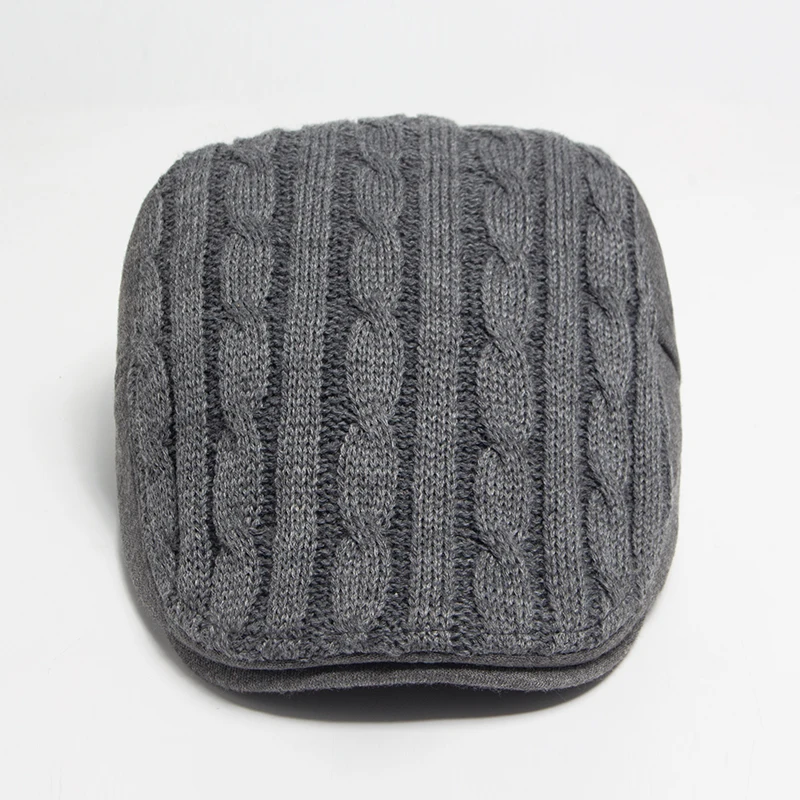 Beret Hat New Men Woman Beret Autumn Winter Knitted Berets Newsboy Cap Casual Hat