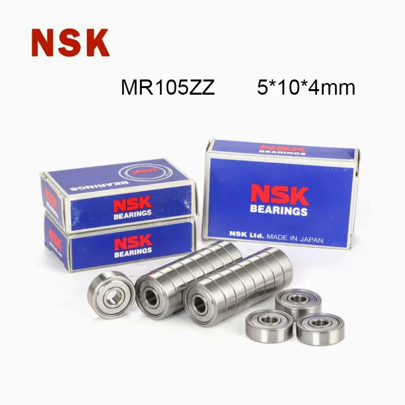 Metal Blindado Aço Rolamento em Miniatura Rolamentos de Esferas de Alta Velocidade Japão Mr105zz Mr105 zz Abec7 Mr105zz Mr1052z 5x10x4 mm Pcs