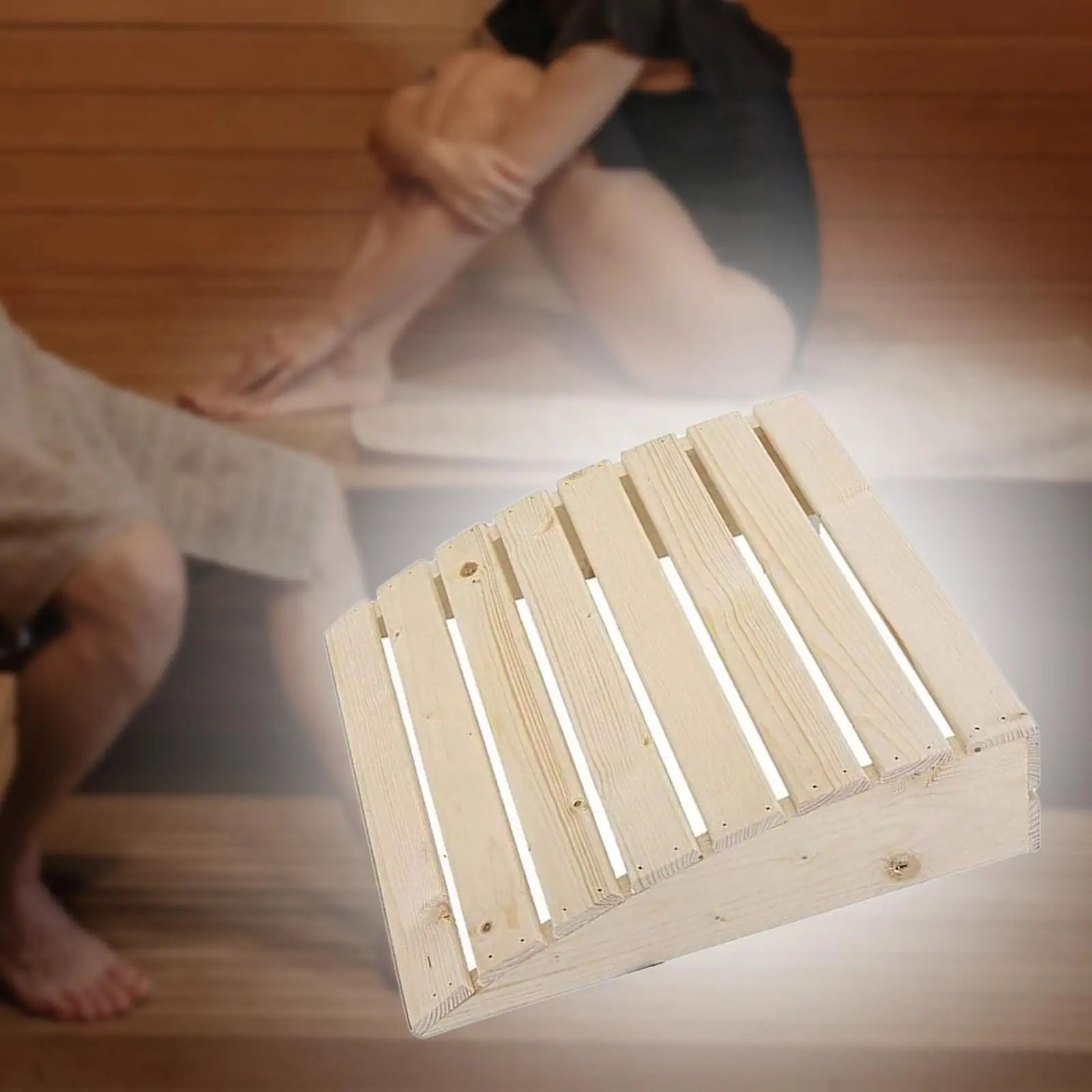 Wooden Sauna Headrest Head Support Sauna Supplies Accessories Practical Wooden Neck Pillow for Sofa Sauna Room Bathroom Bedroom 4