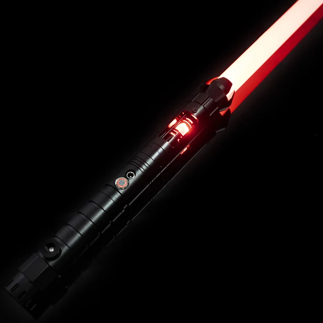DamienSaber Crystal Lightsaber Sensitive Smooth Swing Sword Metal Hilt FOC Force Heavy Dueling Light Saber with 12 Sound Fonts 1