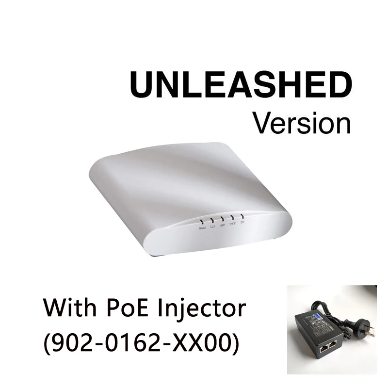 

Ruckus беспроводной разблокированный ZoneFlex R610 9U1-R610-WW00 (alike 9U1-R610-US00) с PoE инжектором 902-0162-XX00 внутренняя точка доступа