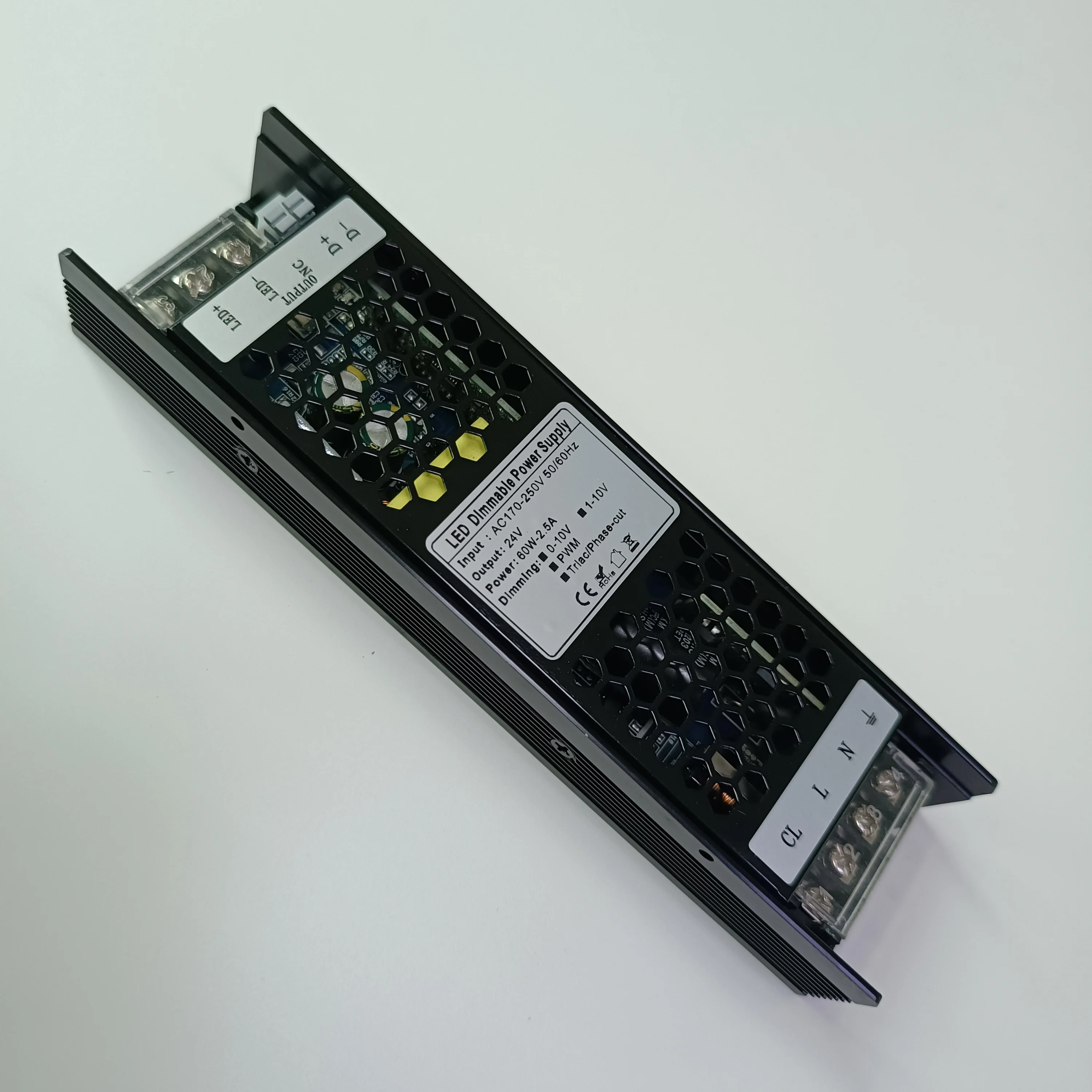 트라이액 디밍 가능 LED 드라이버, 디밍 가능 전원 공급 장치, LED 변압기, 300W, 100W, 60W, 0/1-10V, 12V, 24V, 250W, 12V, 200W