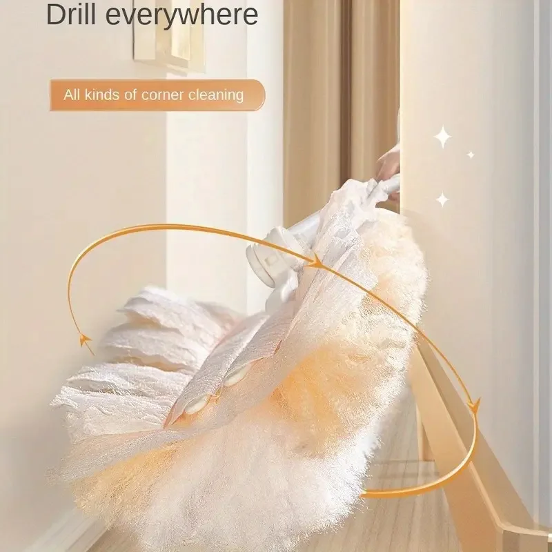 Dust Collector Electrostatic Dust Collector Without Handle Cleaning Suitable For Furniture Blinds Fan Telescopic Rod Hair Duster