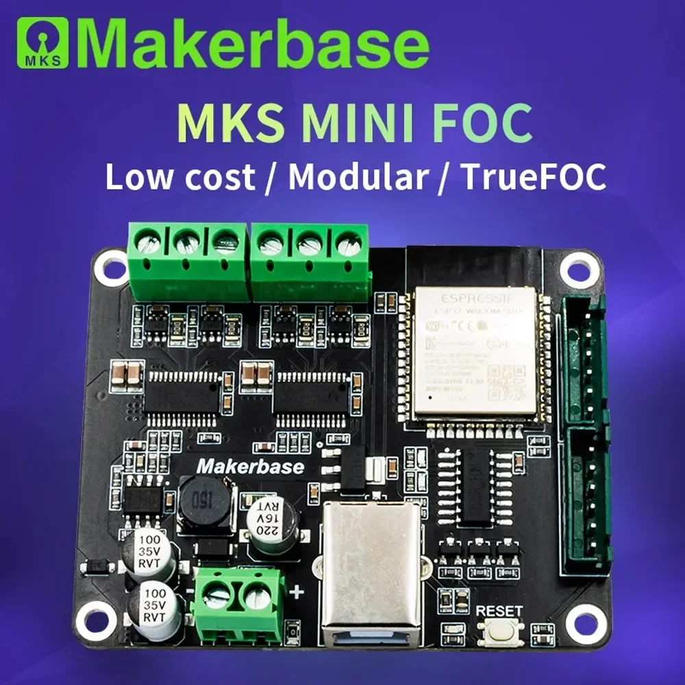 

Контроллер драйвера FOC bldc, плата двигателя без щеток, MKS MINI FOC shield Servo Drive parts ESP32, печатная плата постоянного тока