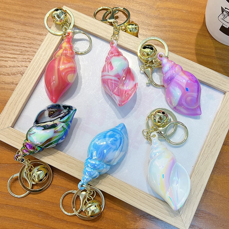 2024 New Acrylic Conch Keychain Fashion For Women Girl Colorful